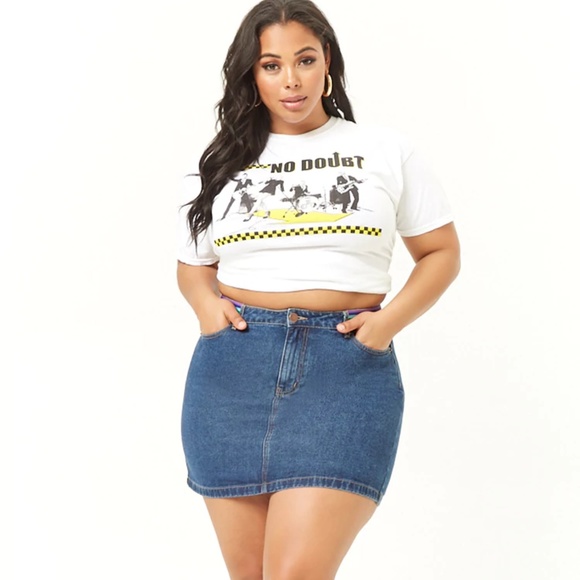 YMI Dresses & Skirts - YMI jeans mini skirt plus Sz 24 (B-58)
